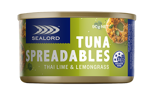 Thai Lime & Lemongrass spreadable tuna made by sealords New Zealand 95 gram ready to eat can